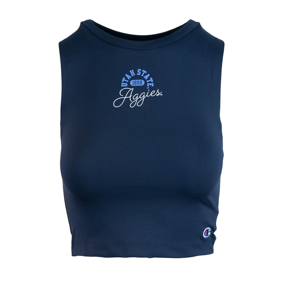 women's champion utah state aggies cropped tank top